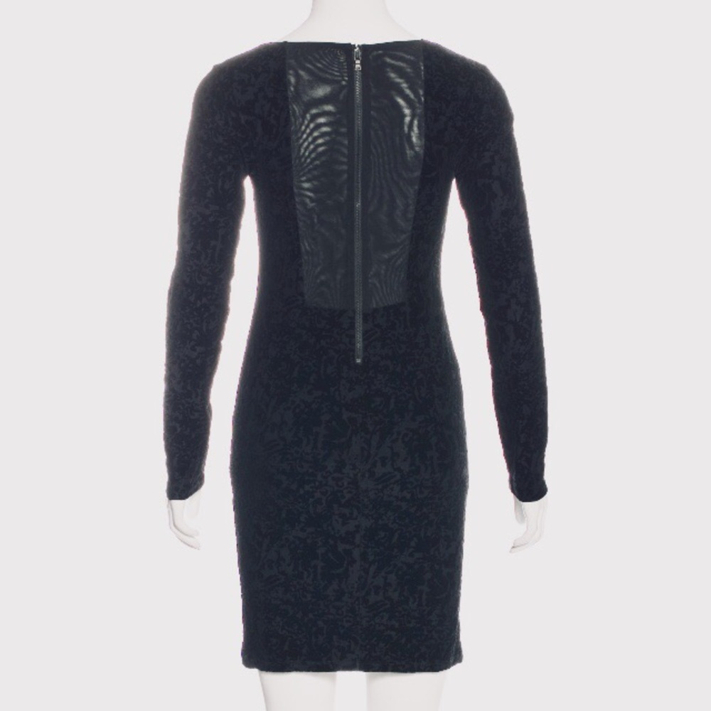 Alice + Olivia Devoré Long Sleeve Mini Dress Sz S